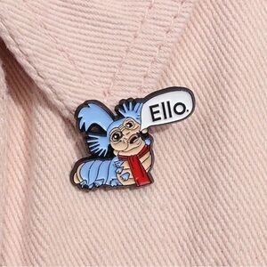 “Ello” Worm enamel pin from the movie Labyrinth